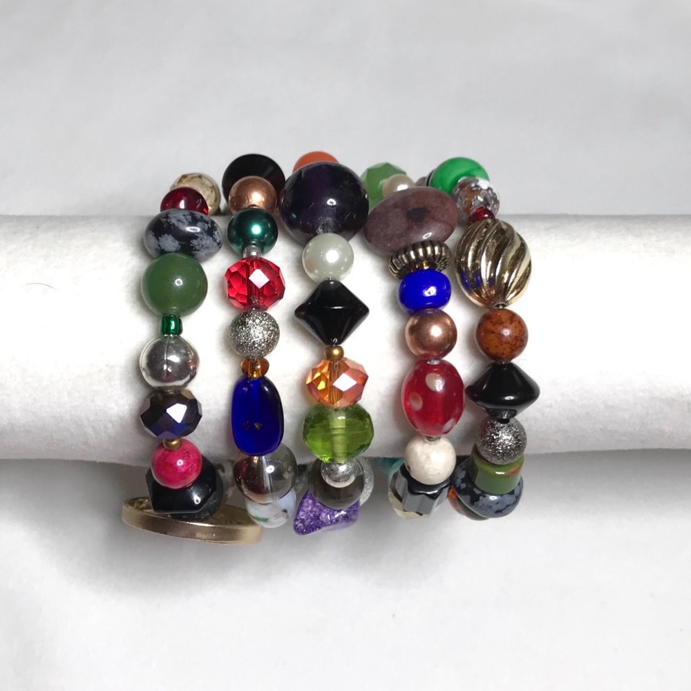 Handmade Bracelet with Vintage & Modern Elements (B25-11H) New Without Tags - Picture 5 of 8
